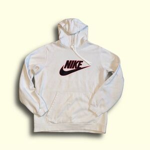 Men’s Nike Pullover hoodie white size large
